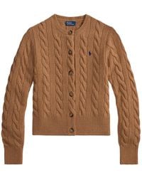 Polo Ralph Lauren - Cable Knit Cardigan - Lyst