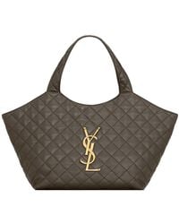 Saint Laurent - Icare Quilted Medium Tote Bag - Lyst