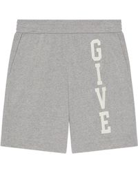 Givenchy - Logo Printed College Bermuda Shorts - Lyst
