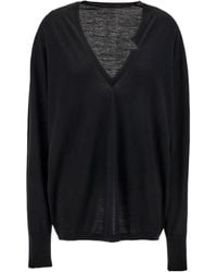 Quira - V-Neck Ribbed Sweater - Lyst