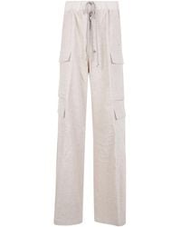 Rick Owens - Bella Zip-Fly Drawstring Cargo Trousers - Lyst
