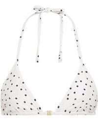 By Malene Birger - Astrida Triangle Polka Dots Bikini Top - Lyst