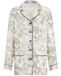 Dior - Floral Print Pajama Jacket - Lyst