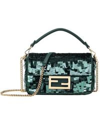 Fendi - Sequin Embellished Baguette Mini Tote Bag - Lyst