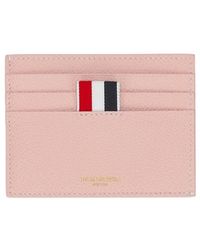 Thom Browne - Pebble-Grain Leather Card Holder - Lyst