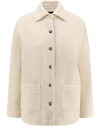 Pinko - Textured Buttoned Jacket - Lyst
