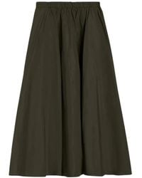Aspesi - Pleated Midi Skirt - Lyst