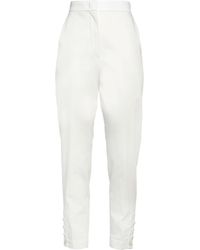 Max Mara - Solid Color Stretch Pants - Lyst