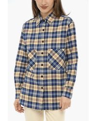 Woolrich - Tartan Check Double-Pocket Blouse - Lyst