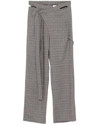 OTTOLINGER - Checked Trousers - Lyst