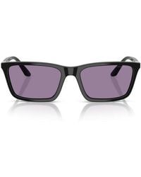 Emporio Armani - Rectangle-Frame Sunglasses - Lyst
