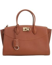 Ferragamo - Ferragamo New Ferragamo Studio Large Soft Bag - Lyst