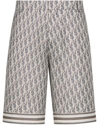 Dior - Oblique Bermuda Shorts - Lyst