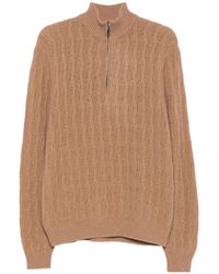 Etro - Cashmere Quarter-Zip High-Neck Jumper - Lyst