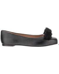Ferragamo - Round-Toed Ballet Flats - Lyst
