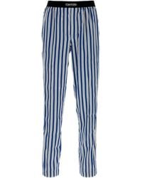 Tom Ford - Logo Detail Striped Trousers - Lyst