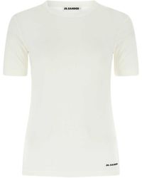 Jil Sander - Logo Printed Crewneck T-Shirt - Lyst