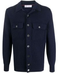 Brunello Cucinelli - Long Sleeved Knitted Cardigan - Lyst