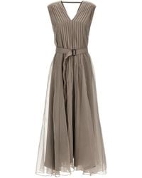 Brunello Cucinelli - Silk Dress - Lyst