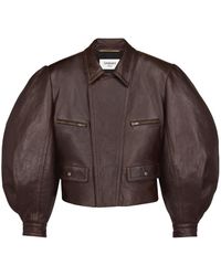 Saint Laurent - Balloon-Sleeve Jacket - Lyst