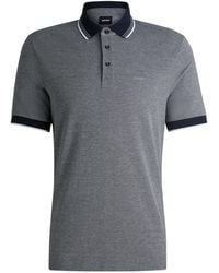 BOSS - Boss Logo Embroidered Short-Sleeved Polo Shirt - Lyst