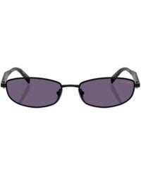 Prada - Eyewear Oval Frame Sunglasses - Lyst