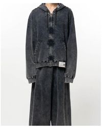 Maison Mihara Yasuhiro - Bleached Zip-Up Hoodie - Lyst
