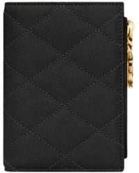 Saint Laurent - Quilted Chain Wallet - Lyst