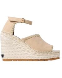 Stella McCartney - Gaia Wedge Sandals - Lyst