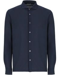 Zanone - Long Sleeve Button-Up Shirt - Lyst