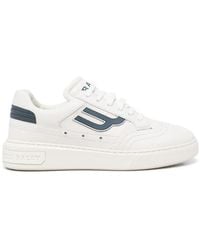 Bally - Logo-Patch Leather Sneakers - Lyst