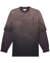 Ganni - Washed Jersey Long-Sleeve T-Shirt - Lyst