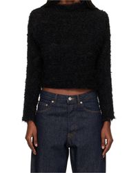 Issey Miyake - Long-Sleeved Drop-Shoulder Sweater - Lyst