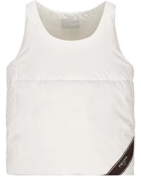 Prada - Cotton Down Tank Top - Lyst