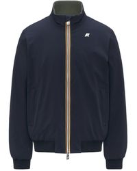K-Way - Zippered Double-Sided Cotton Jacket - Lyst