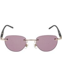 Montblanc - Eyewear Rimless Rectangular Sunglasses - Lyst