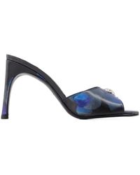 Coperni - Holographic Logo Heeled Mules - Lyst