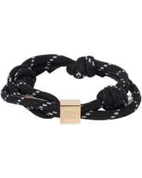 Miu Miu - Logo-Engraved Rope Bracelet - Lyst