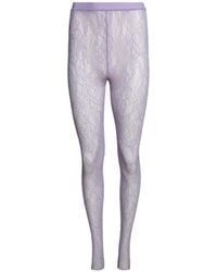 Wardrobe NYC - Lace Stirrup Leggings - Lyst