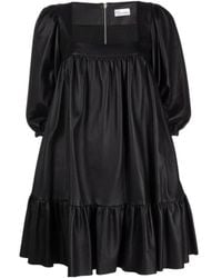 RED Valentino - Long-Sleeved Wide-Necked Dress - Lyst