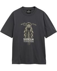 Barbour - Motorcycle Graphic Print T-Shirt - Lyst