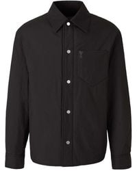 Ami Paris - Ami De Coeur Padded Overshirt - Lyst