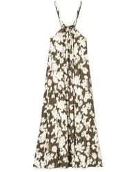 Emporio Armani - Halter-Neck Printed Beach Dress - Lyst