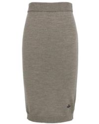 Vivienne Westwood - Bea Orb-Embroidered Knitted Skirt - Lyst