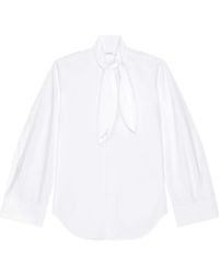 Givenchy - Paris Logo Bow-Detailed Shirt - Lyst