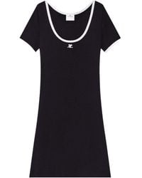 Courreges - Classic Dress With Embroidered Logo - Lyst