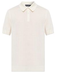 Dolce & Gabbana - Cashmere Knit Polo Shirt - Lyst