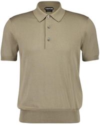 Tom Ford - Fine Knit Short-Sleeved Polo Shirt - Lyst