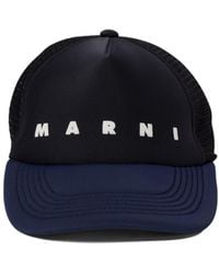 Marni - Logo Printed Quilted Cap - Lyst