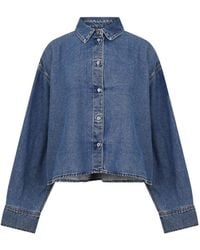 7 For All Mankind - Nina Long-Sleeve Denim Shirt - Lyst